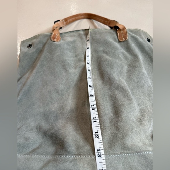 SOLD We The Free Free People Tote Bag backpack 100% cow leather cotton inter - Picture 14 of 16